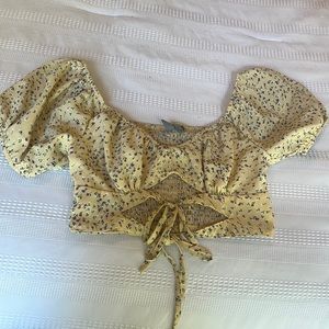 sky and sparrow cropped top size MEDIUM